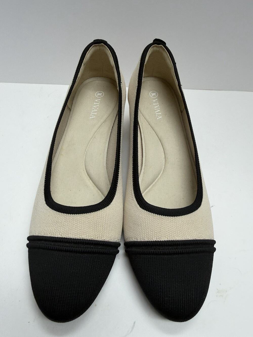 Vivaia Women’s Julie Arch Pro Almond Toe Chunky Comfort Heels Size 41 US 9.5